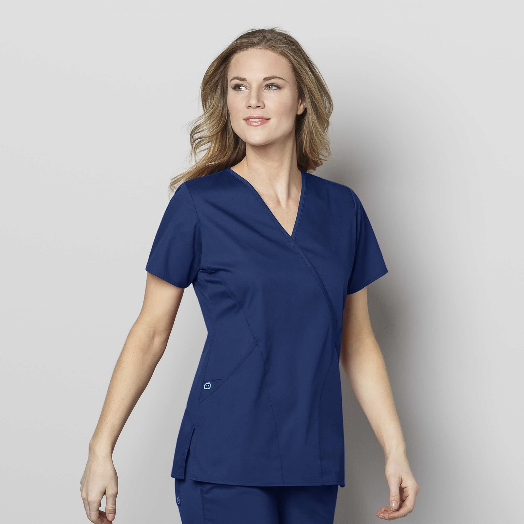 102-Women's Mock Wrap Top (WonderWink)