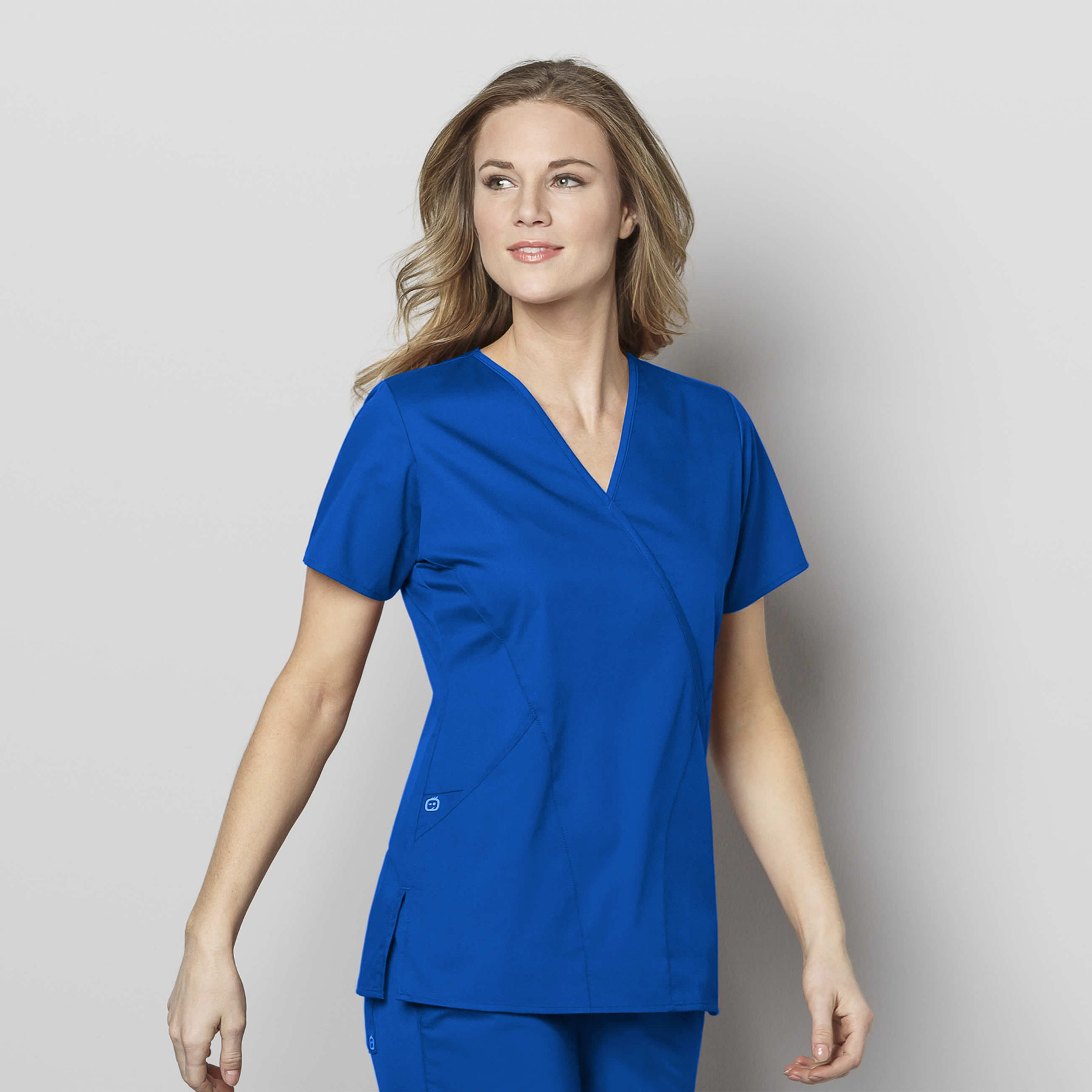 102-Women's Mock Wrap Top (WonderWink)